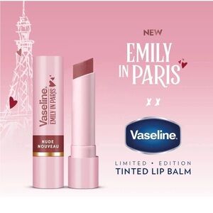 Vaseline Emily In Paris Tinted Lip Balm - Nude Nouveau (Pink Tube)